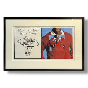 Unknown NYC Artist Pop Art Print in Custom Framing