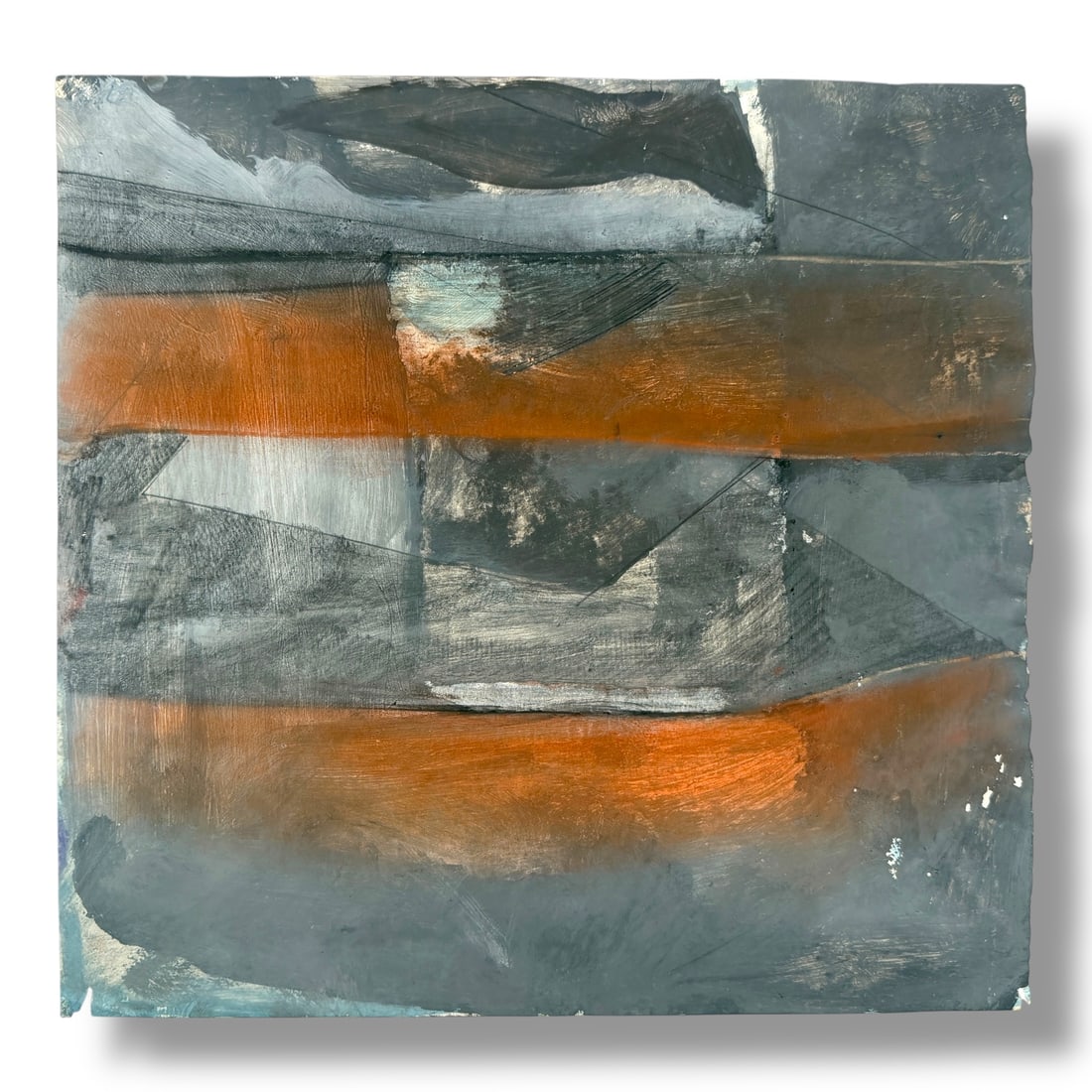 American 20th Century Modern Abstract Expressionist Painting on Paper 1973 (1 of 3)