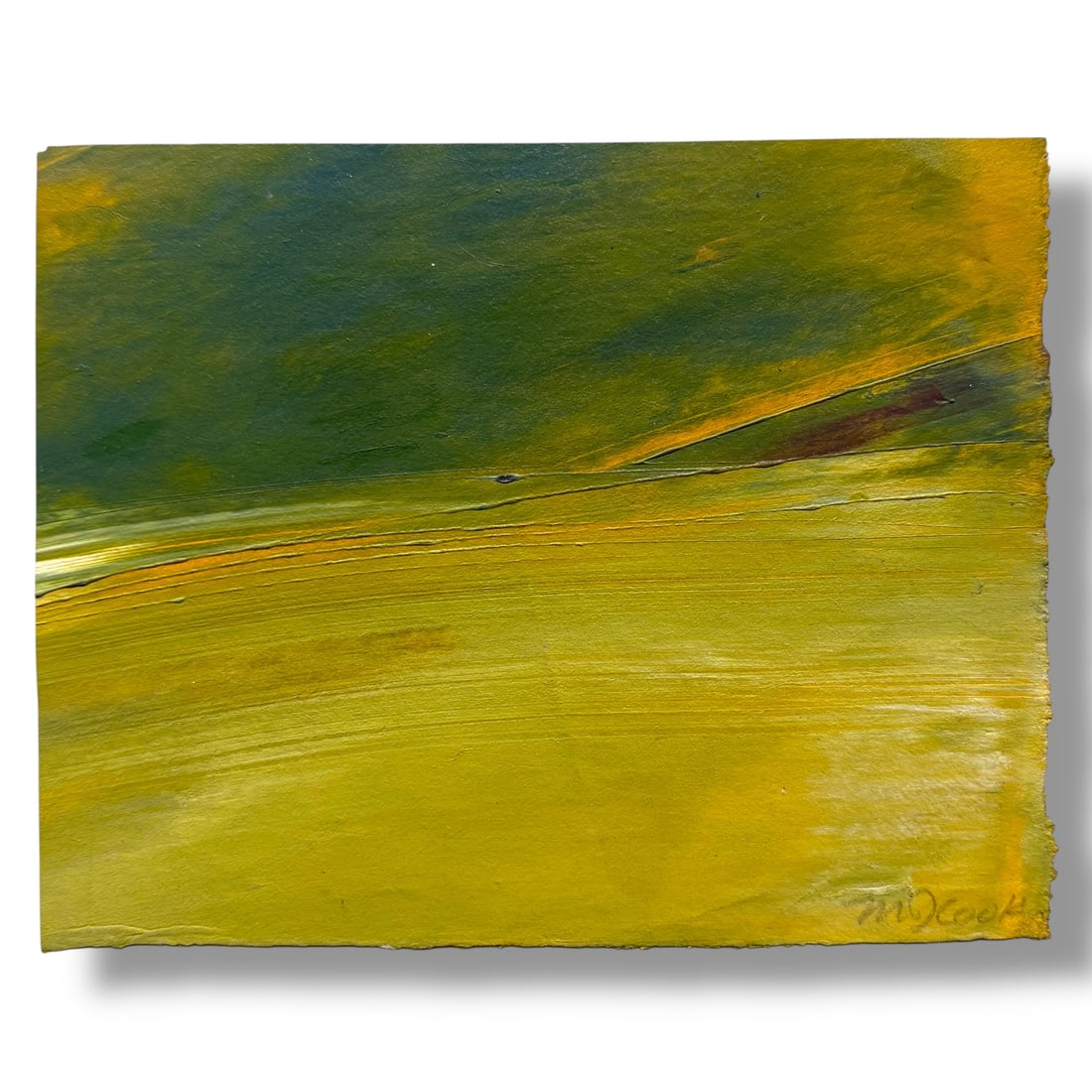 American 20th Century Abstract Expressionist Painting on Paper, Signed (1 of 3)