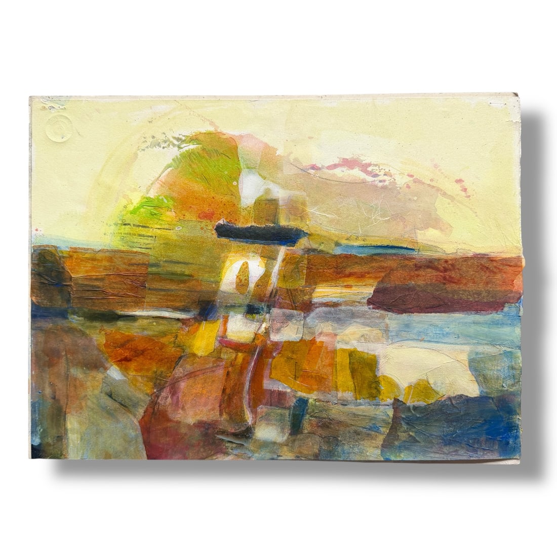 American 20th Century Modern Abstract Mixed Media on Paper Artist Todd Chalk (b. 1929) (1 of 4)