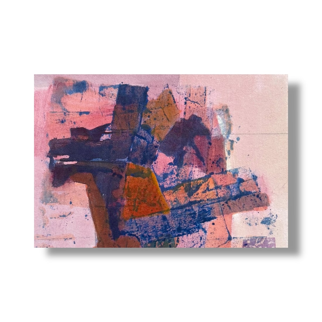 American 20th Century Modern Abstract Paint on Paper Artist Todd Chalk (b. 1929) (1 of 4)