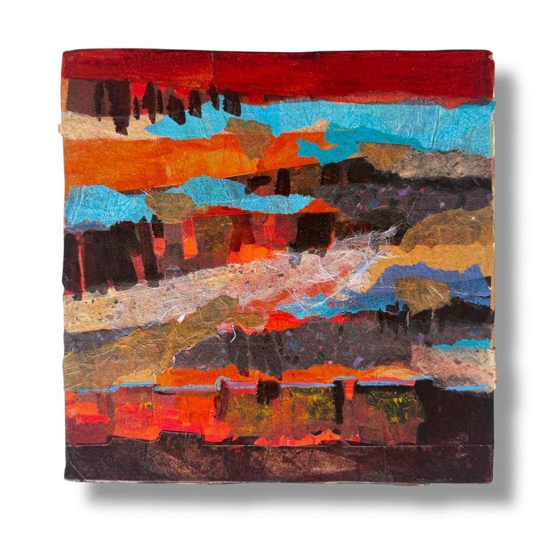 American 20th Century Modern Abstract Mixed Media Paint on Paper Artist Todd Chalk (b. 1929) (1 of 3)