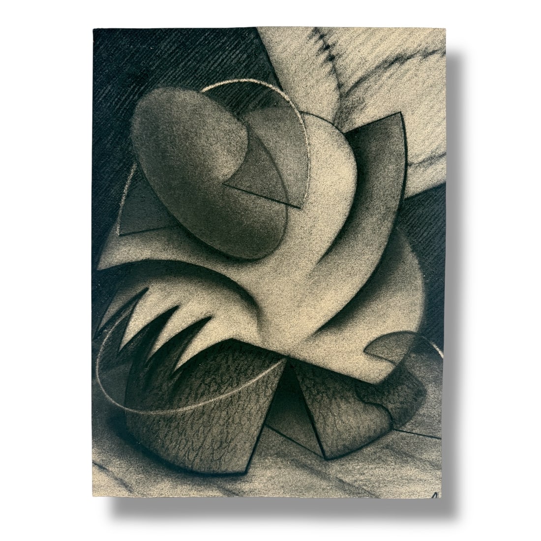 American 20th Century Abstract Surrealist Charcoal Drawing on Paper (1 of 3)