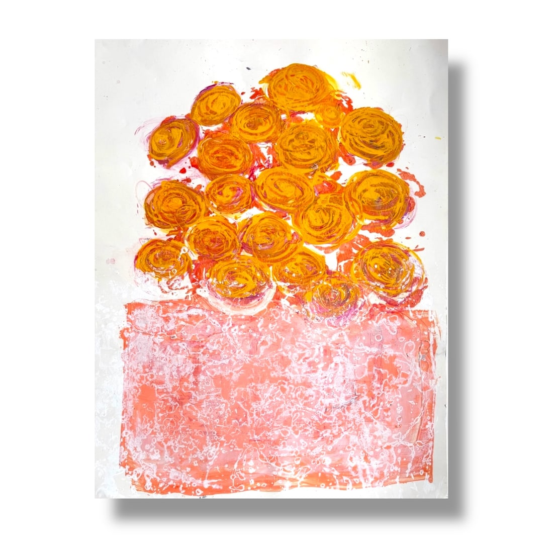 American 21st Century Abstract Flowers Painting by Louis Lazzara (1959-2021) (1 of 3)