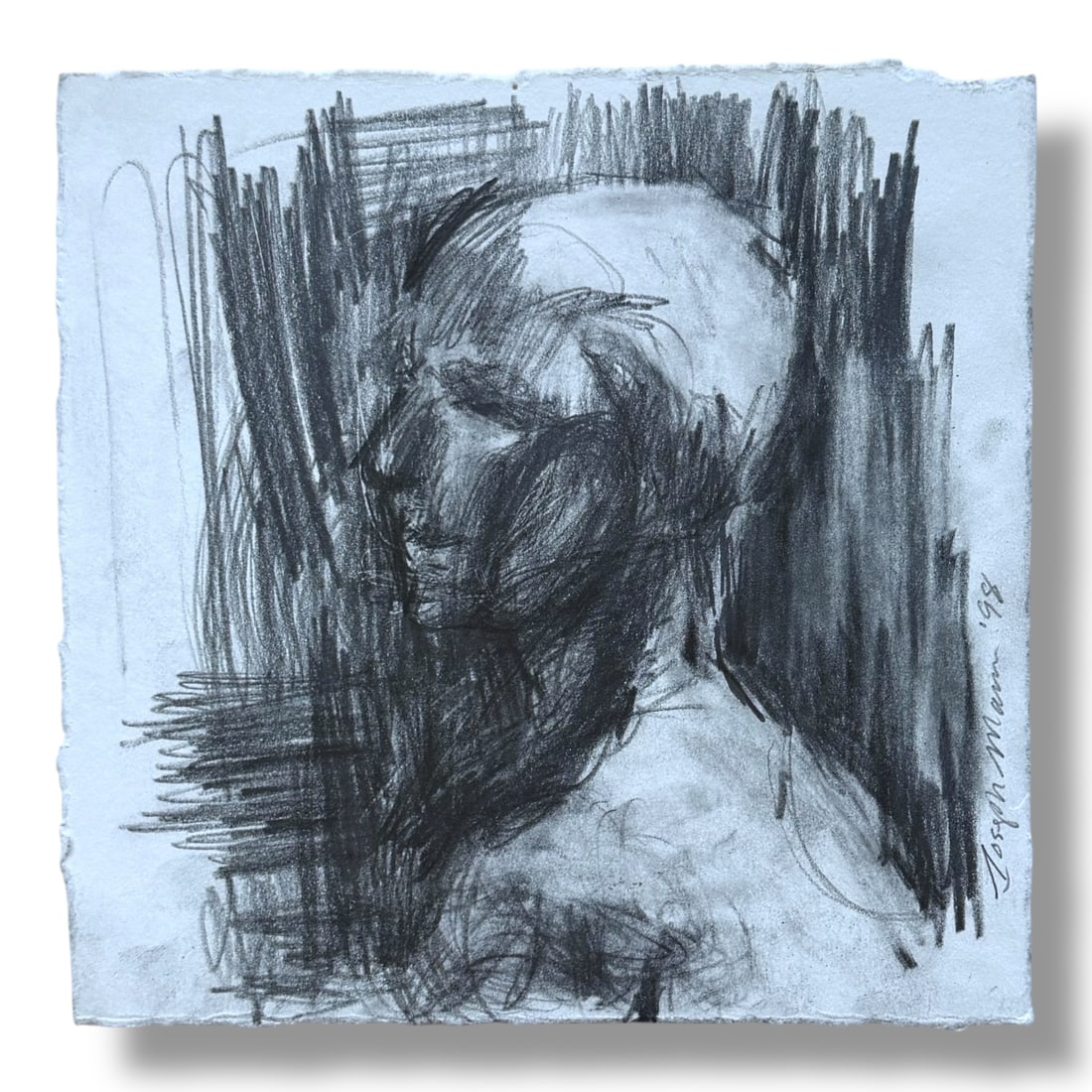 American 20th Century Graphite drawing by Joseph Mann (b 1953) (1 of 3)