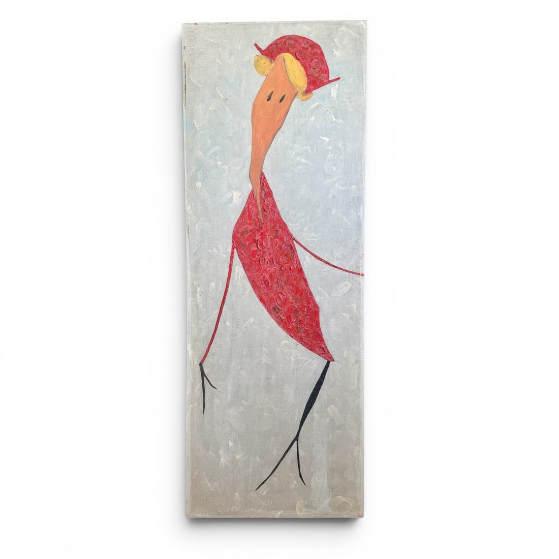 20th Century American W. Tallman (1896-1974) Oil on Panel 1960: Painting by Oregon artist W. Tallman (1896-1974) Oil on Panel measuring 36" x 13" in acceptable vintage condition, age appropriate patina, could benefit from cleaning.