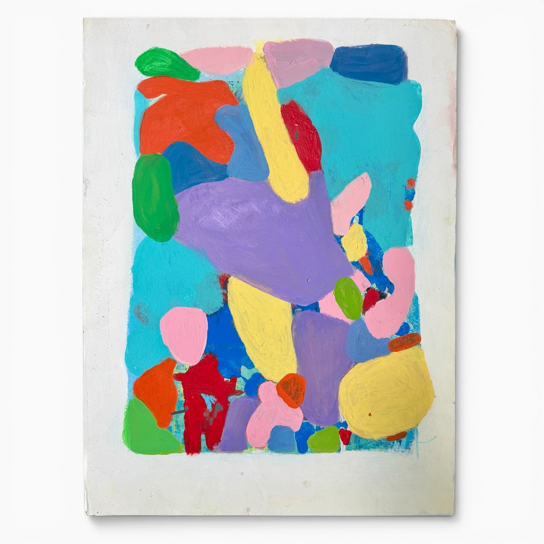 American 21st Century Abstract Expressionist Painting by Louis Lazzara (1959-2021): Orignal Paint on Paper abstract expressionist work by Louis Lazzara. Acquired directly from his estate. Measures 18" x 24" overall. very good vintage condition. Louis Lazzara (1959–2021) was a veter