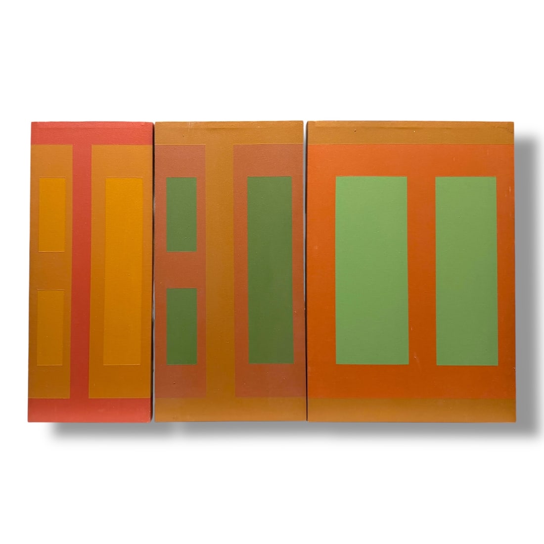 20th Century Shaped Canvas Hard Edge Painting by Jerry L. Walker 1970s (1 of 4)
