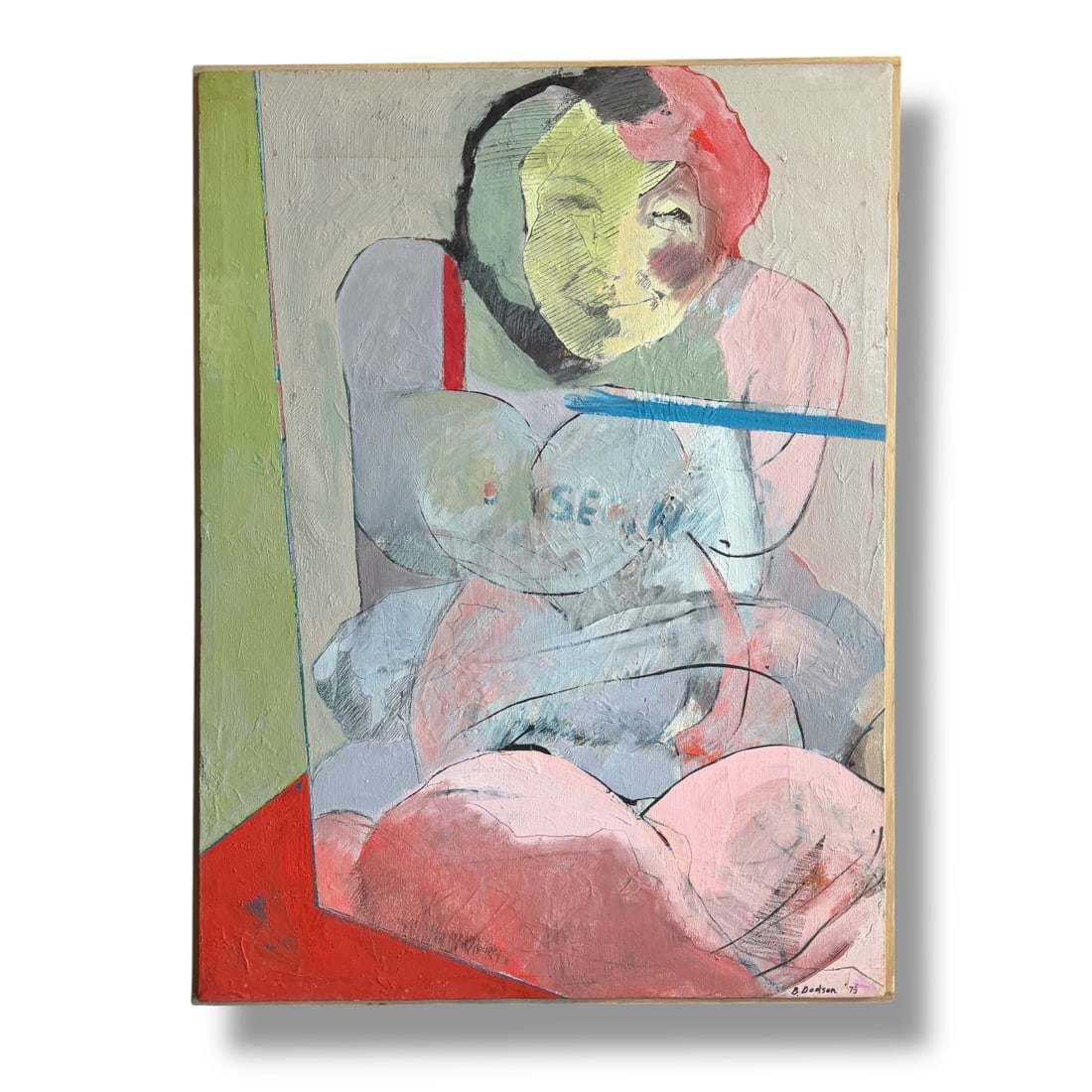 American 20th Century Paint on Canvas Oregon Artist Betty Dodson, 1973 (1 of 5)
