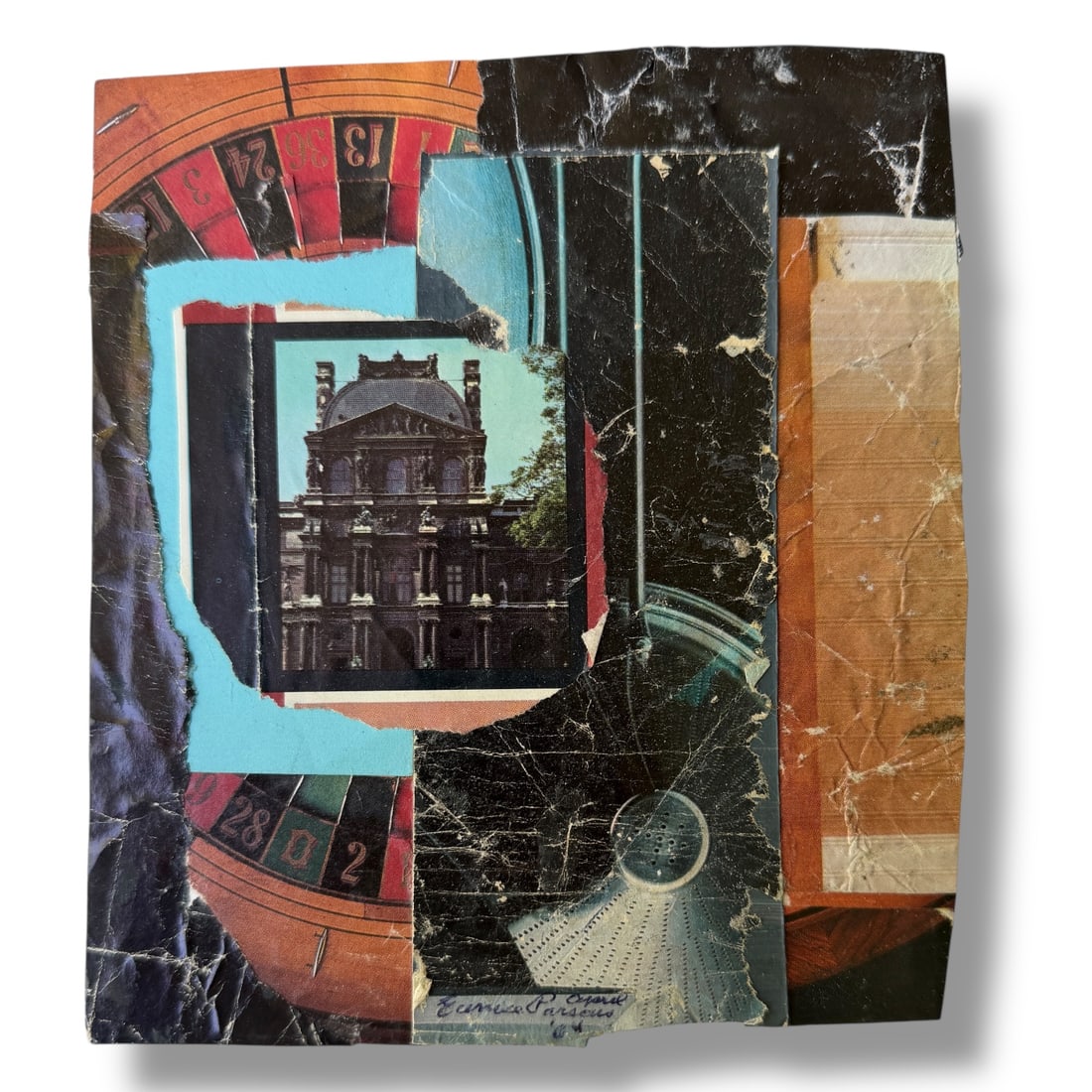 American 20th century Abstract Mixed Media Collage By Eunice Parsons (1916-2024) (1 of 3)