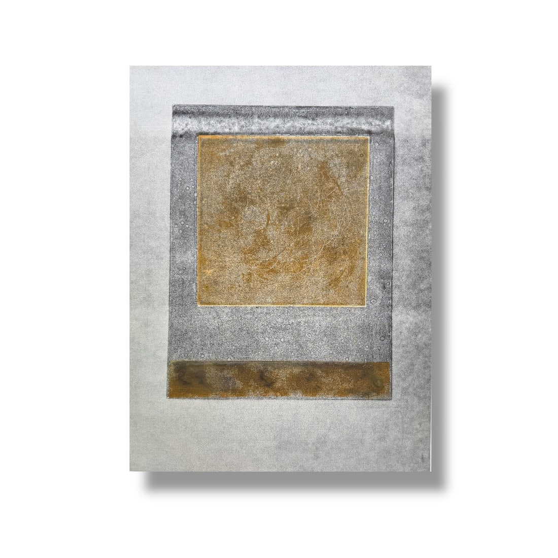 American 20th Century Abstract Monotype by Maryanne Meltzer (1922-2014) (1 of 2)