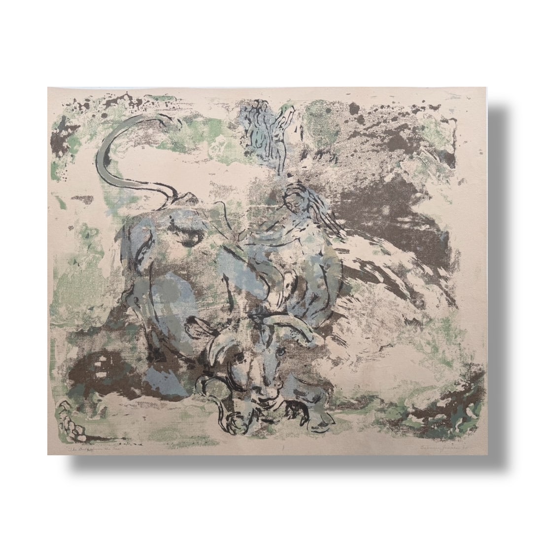 American 20th Century Color Relief Print Eunice Parsons (1916-2024) (1 of 4)