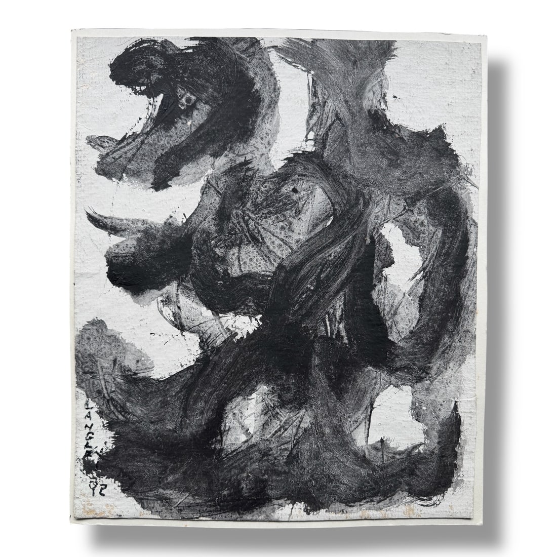 American 20th Century Abstract Expressionist Painting Katherine Langley (1920-2011) (1 of 2)
