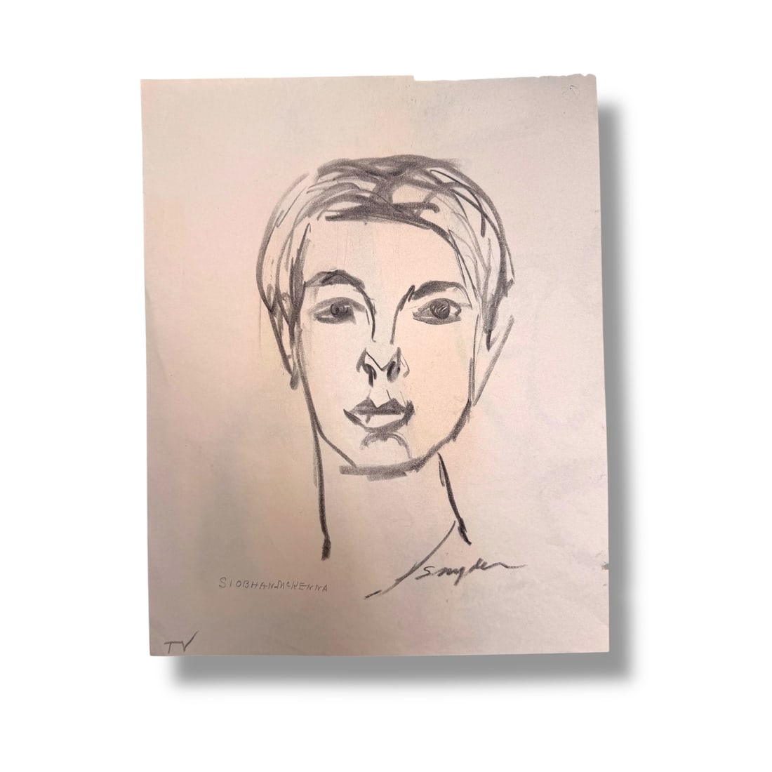 American 20th Century Ink on Paper Drawing by Oregon Artist Amanda Snyder (1894-1980) (1 of 2)