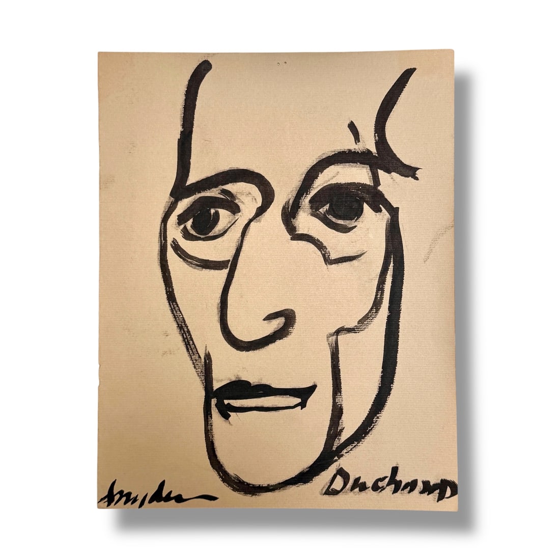 American 20th Century Ink on Paper Drawing by Oregon Artist Amanda Snyder (1894-1980) (1 of 2)