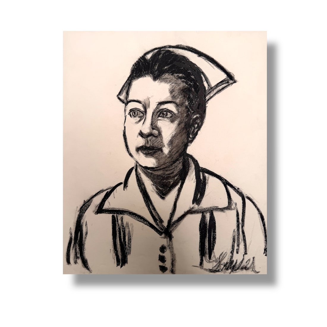 American 20th Century Ink on Paper Drawing by Oregon Artist Amanda Snyder (1894-1980) (1 of 2)