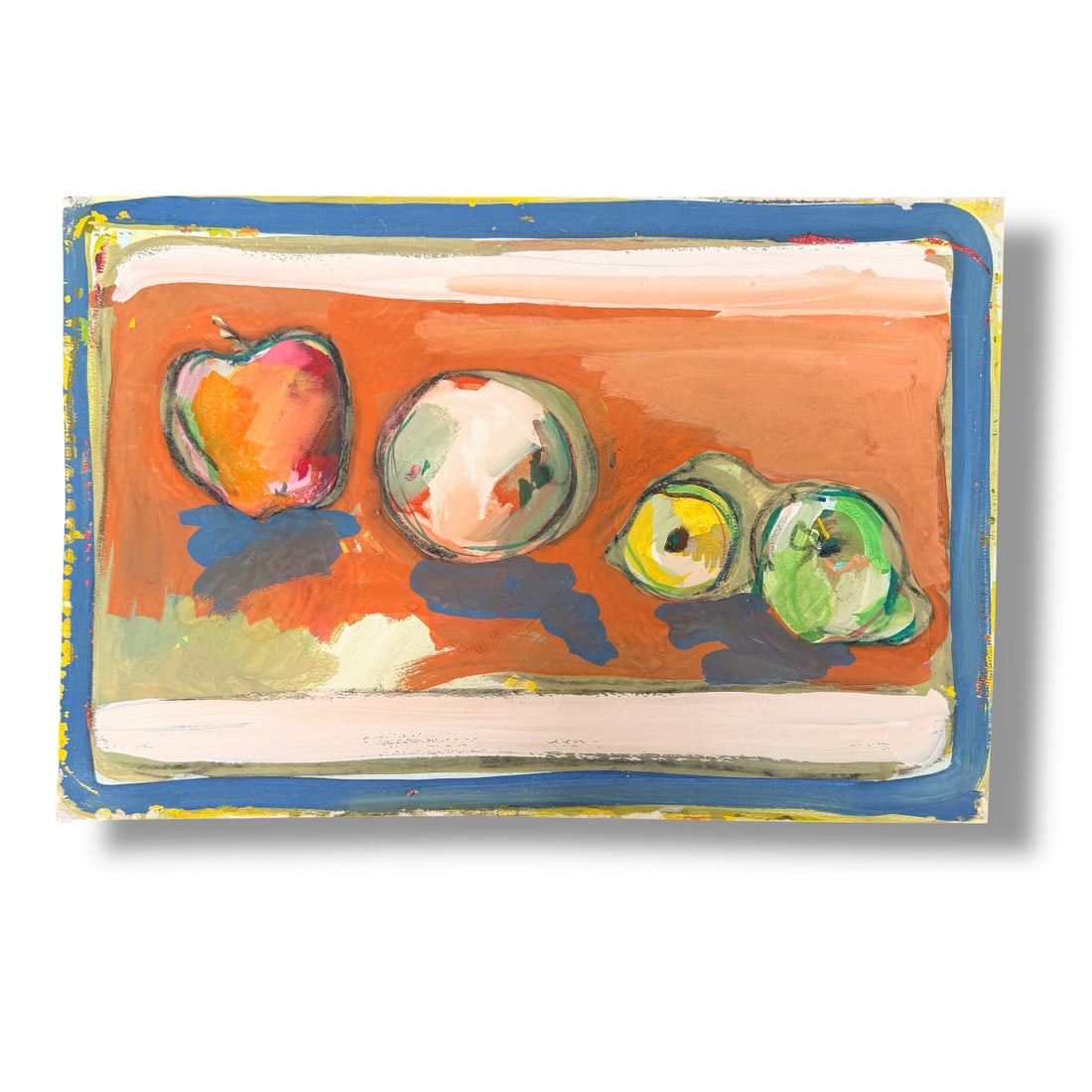 American 20th Century Paint on Paper Still Life by Harley Francis (1940-2017): Paint on paper still life composition by the artist Harley Francis (1940-2017) measuring 18" x 11" and in very good vintage condition, unsigned, acquired directly from the artists estate.