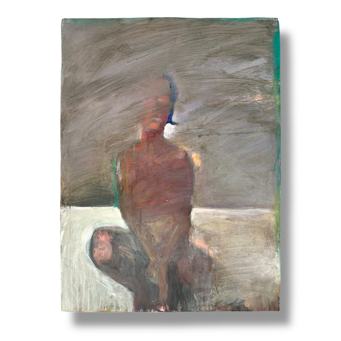 Oregon artist William Park Paint on Paper Abstracted Figure: Noteworthy Portland Oregon artist William Park original painting on paper, 22" x 30" and in very good condition.