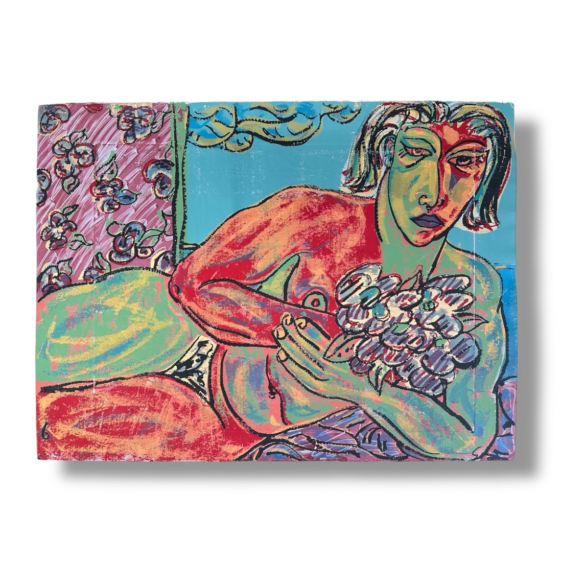 American 20th century Leslie Fawkes (b.1963) Silkscreen Print 1988 (1 of 2)