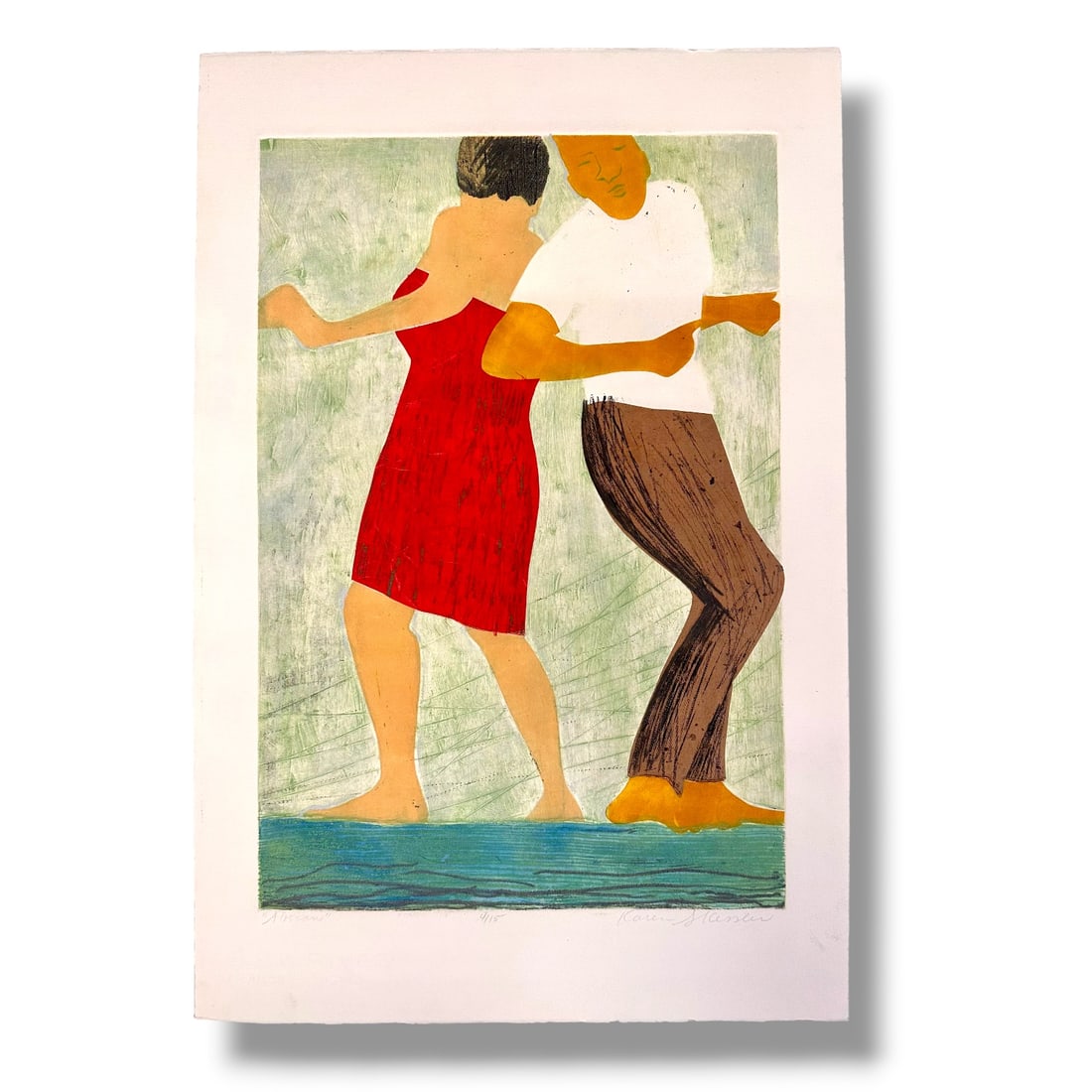 American 20th Century Karen Kessler SIgned and Numbered Print Dancers (1 of 1)
