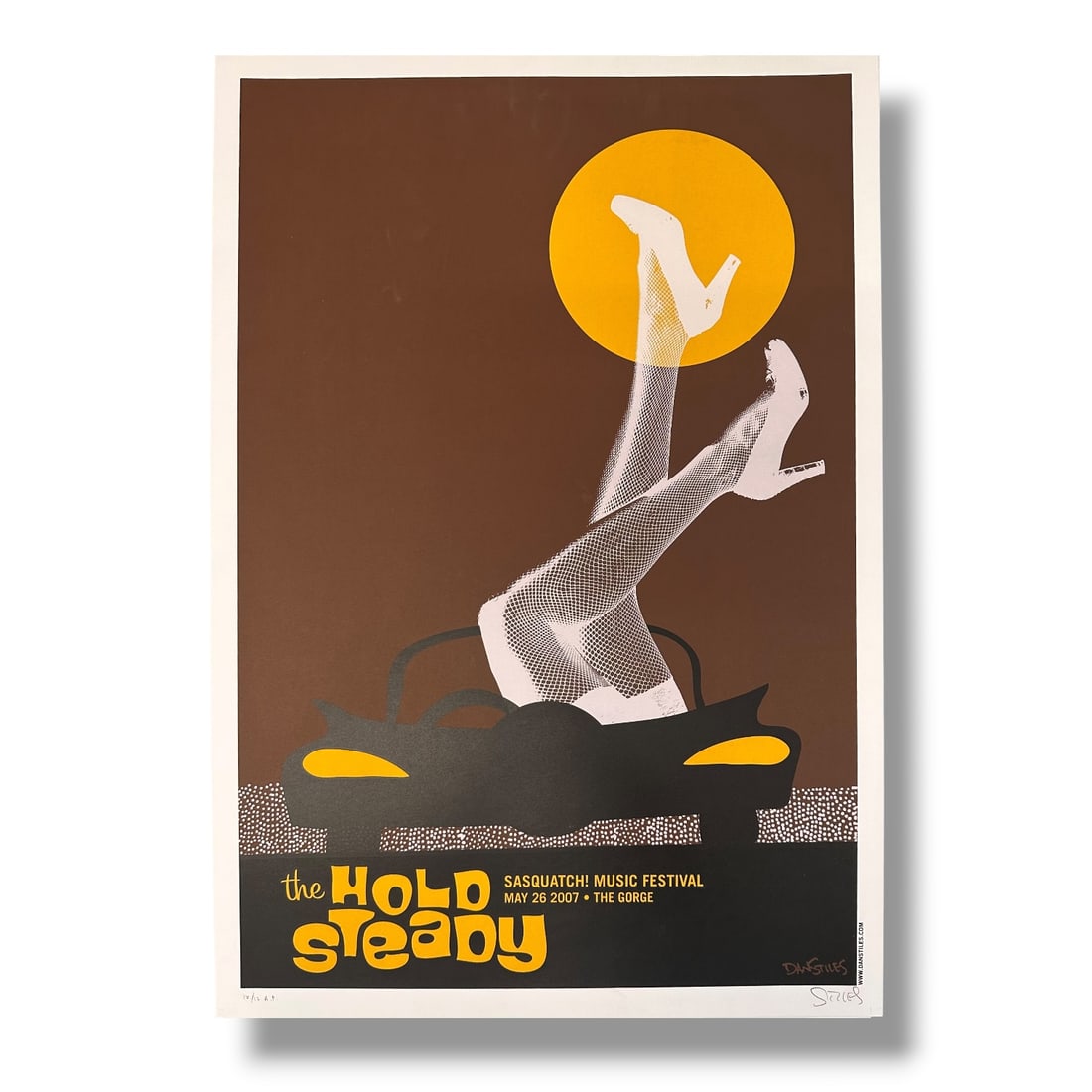 2007 Signed and Numbered The Hold Steady Dan Stiles Print for Sasquatch Music Festival (1 of 1)