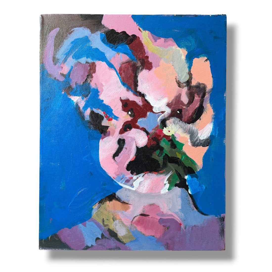 American 21st century Abstract Portrait Painting on Canvas by Al Serenes (1937-2024) (1 of 2)