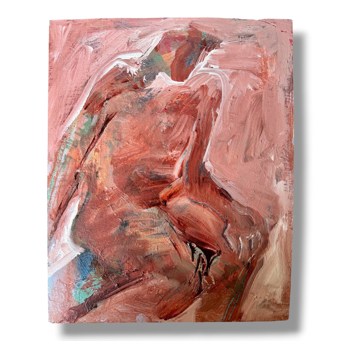 American 21st century Abstract Figurative painting on Panel by Al Serenes (1937-2024) (1 of 3)