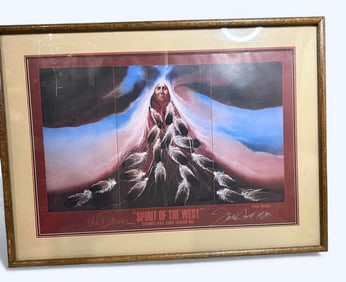 Frank Howell "Spirit Of The West" Signed 1983 Offset lithograph on paper 1983 Hand Signed By Artist