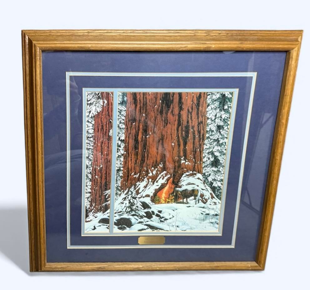 Bev Doolittle "Christmas Day" Lithograph Professionally Framed & Matted Limited Edition (1 of 6)