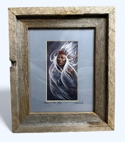 Carole Bourdo "Power of the Pipe" Hand Signed Print Professionally Framed