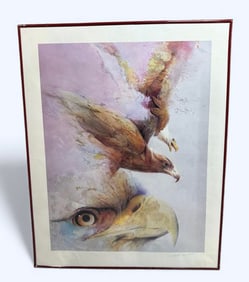 Eye of the Eagle by Denton Lund Limited Edition 601/950 Hand-Signed By Artist Lithograph