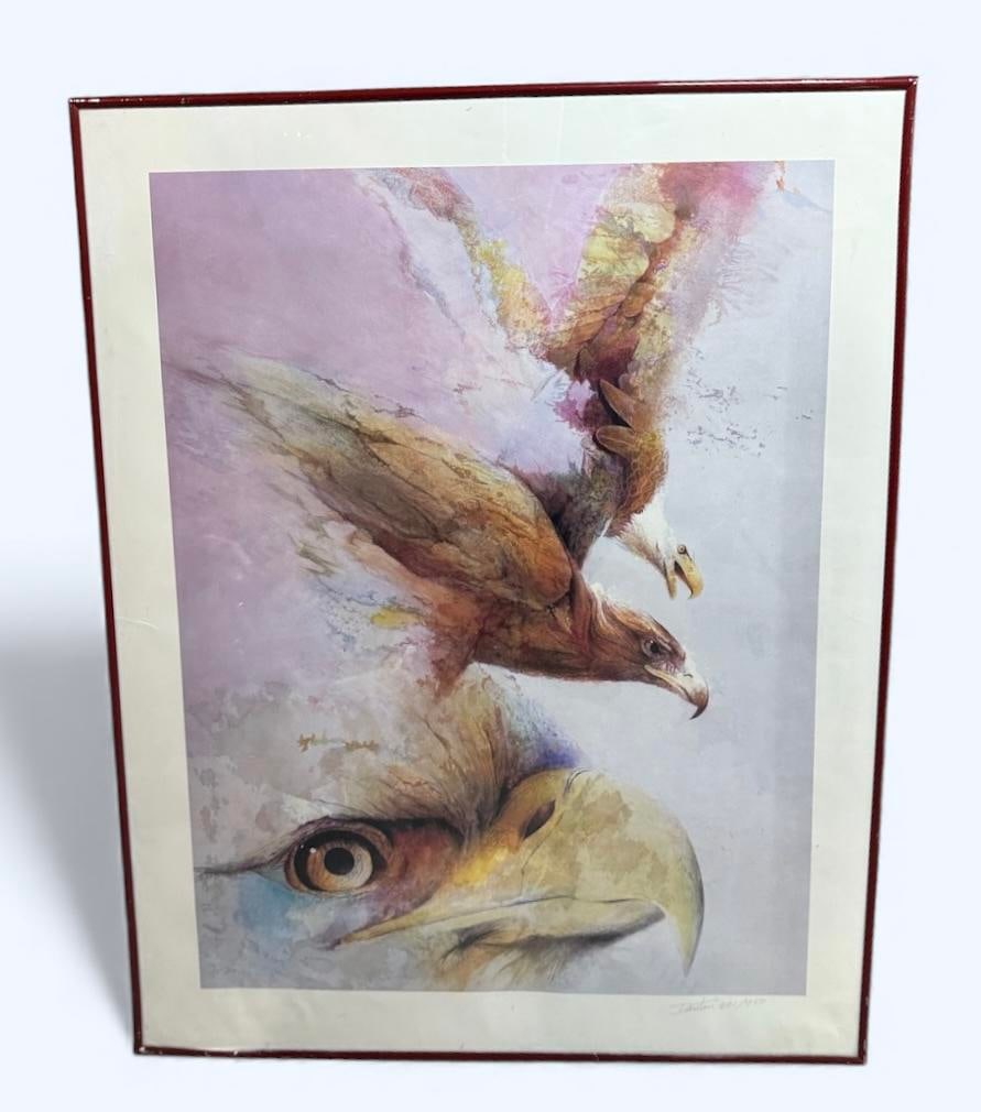 Eye of the Eagle by Denton Lund Limited Edition 601/950 Hand-Signed By Artist Lithograph (1 of 2)