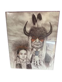 Amy Franks "Chief and Child" Lithograph made in USA 20"x16"