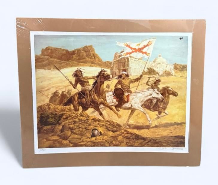 Shannon Stirnweis "The Victor's Mission" Lithograph Hand-Signed By Artist Limited Edition 286/300: 149 Shannon Stirnweis "The Victor's Mission" 27.5"x24" Hand-Signed in Pencil By artist Lithograph Limited Edition 286/300 Custom Double acid free matte and wrapped in plastic to protect the integrity