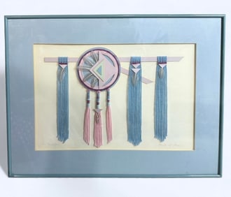 Tori Garretson "Staff of Peace" Original Art Signed by Artist Professionally Framed