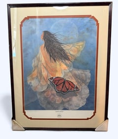 "Soaring Whisper" Connie S Ragan Special Edition Lithograph 1987 Signed by Artist Framed