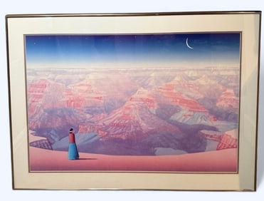 Rudolph Carl Gorman "Grand Canyon" Lithograph Professionally Matted & Framed