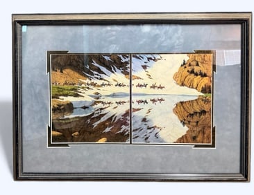 Bev Doolittle "Season Of the Eagle" Limited Edition Lithograph Professionally Framed & Matted