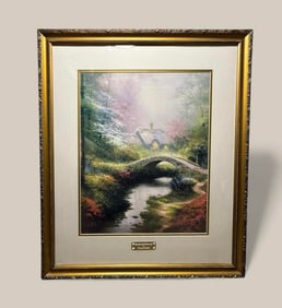 "Brookside Hideaway" By Thomas Kinkade Limited Edition Lithograph 1600/3850 COA Museum Quality