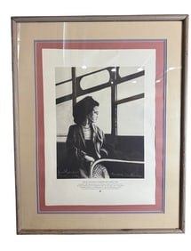 Jameel Rasheed '94 Rosa Parks "Quiet Courage" Activism Poster Signed by Artist Professionally Framed