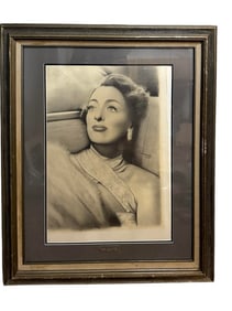 W. Edwards 1989 Pencil Sketch "Joan Crawford" Hand Signed By Artist Museum Quality Framing
