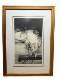 Painted by Henriquie Bernardelli Etched by Eugène-André Champollion "Messalina" 1893 Framed &