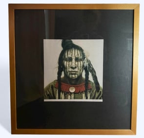 Kirby Sattler "Ceremony" Lithograph Limited Edition 62/300 Signed by Artist Genuine Oak Frame