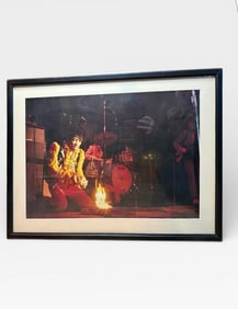 Jimi Hendrix Monterey Pop Festival '67 "The Golden Age of Rock" Vintage Poster Photo by Jim Marshall