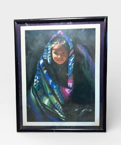"Child in the Dark" Limited Edition Lithograph by Don Clark Signed by Artist Artist Proof