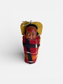 Vintage Authentic Indian Native American Created Papoose Baby Doll SKOOKUM