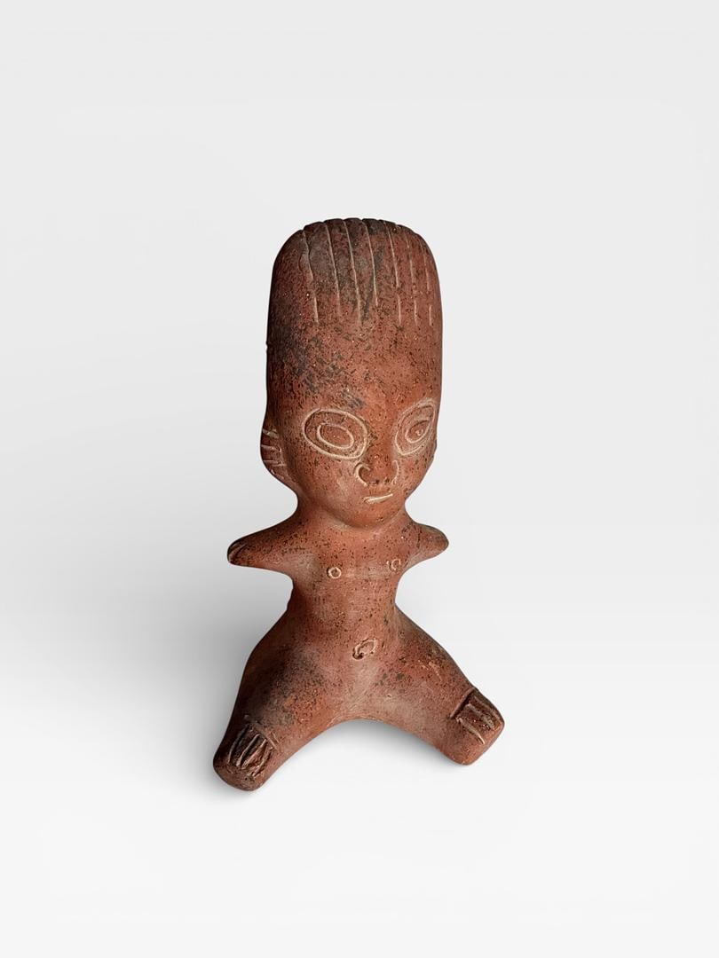 Seated Woman Terracotta Pottery Mexican Mayan Aztec Sculpture Archeological Replica Likely: 245 Seated Woman Terracotta Pottery Mexican Mayan Aztec Sculpture Archeological Replica Likely but can not confirm. Could be worth significantly higher. Appraised as a replica.