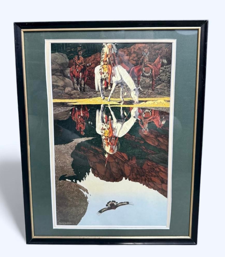 Bev Doolittle "The Good Omen" Professionally Framed Matted Print (1 of 8)