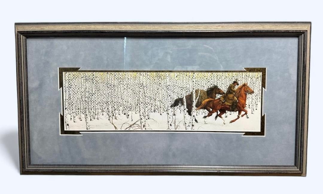 Bev Doolittle "Sacred Ground" Limited Edition Lithograph Professionally Matted & Framed (1 of 7)