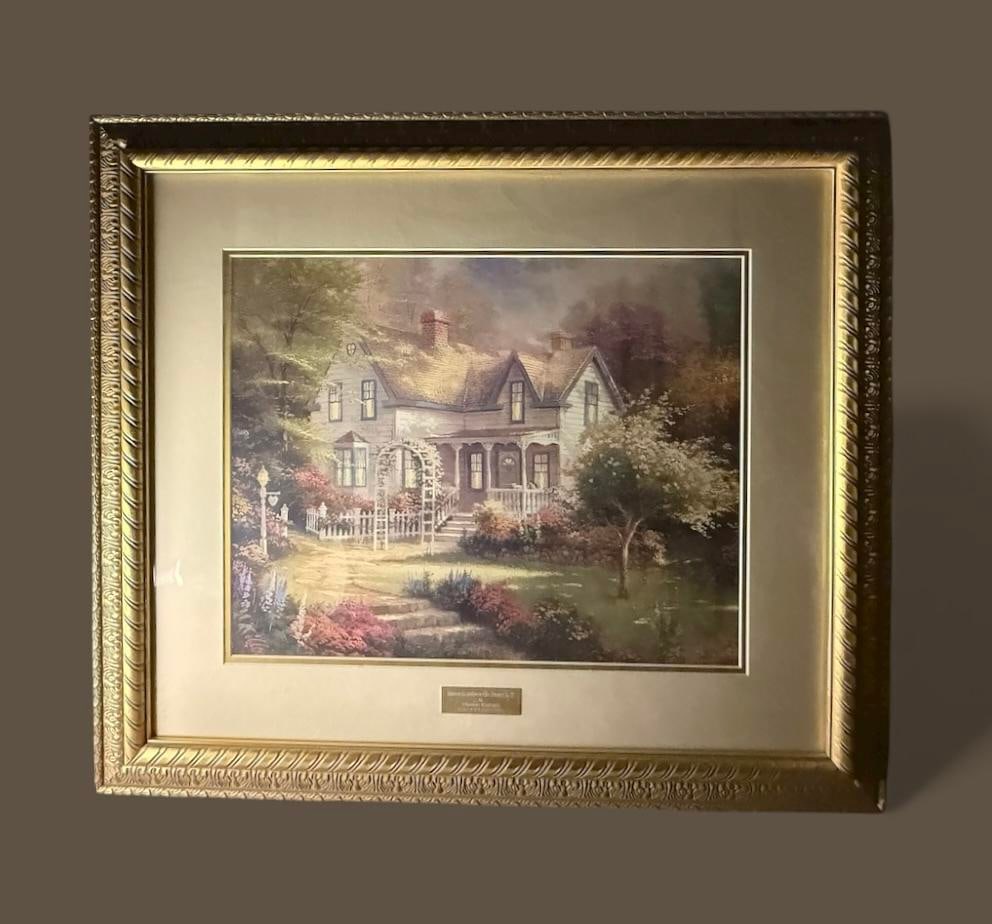 Home Is Where the Heart Is II By Thomas Kinkade LIBRARY EDITION Litho COA Museum Quality Framing (1 of 8)